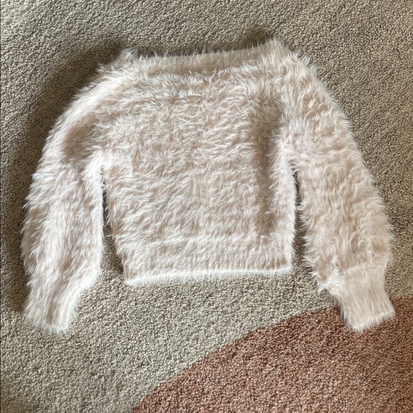 Japan quiet elegance: Rare Ray Cassin Women's S light pink, v-neck fuzzy sweater - Picture 6 of 10